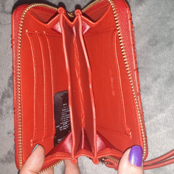 Bebe Red Quilted Wallet - Picture 3 of 5